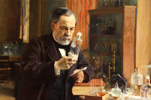 Nhà bác học thiên tài Louis Pasteur tại phòng thí nghiệm
