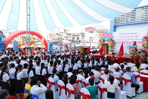 Trường THCS Cửu Long tổ chức lễ khánh thành và khai giảng năm học mới