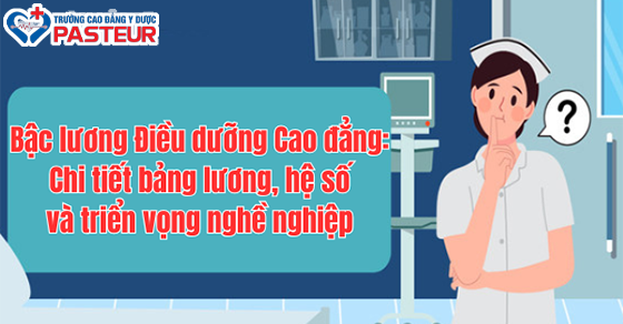 Bậc lương Điều dưỡng Cao đẳng: Chi tiết bảng lương, hệ số và triển vọng nghề nghiệp